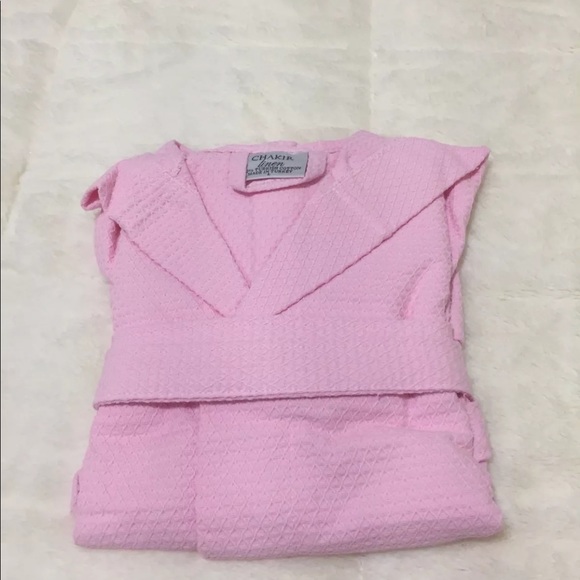 CHAKIR KIDS HOODED Waffle Kids Robe, Kimono Style - Picture 5 of 6